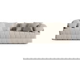 Canapea extensibila 3 locuri, Kemi, Cosmopolitan Design, 206x95x70 cm, catifea, bej