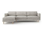 Coltar stanga 4 locuri, Eden, Micadoni, 286x150x90 cm, tesatura structurata, bej melange