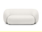 Canapea modulara 2 locuri, Kate, Micadoni, 183x99x76 cm, tesatura boucle, alb