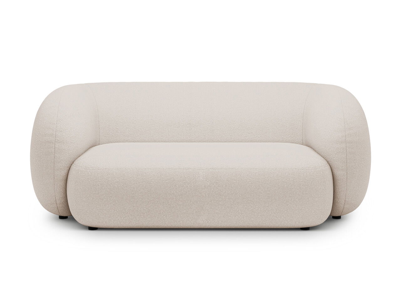 Canapea modulara 2 locuri, Kate, Micadoni, 183x99x76 cm, tesatura boucle, bej