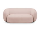 Canapea modulara 2 locuri, Kate, Micadoni, 183x99x76 cm, tesatura boucle, roz pudra