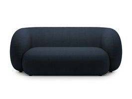 Canapea modulara 2 locuri, Kate, Micadoni, 183x99x76 cm, tesatura boucle, albastru inchis