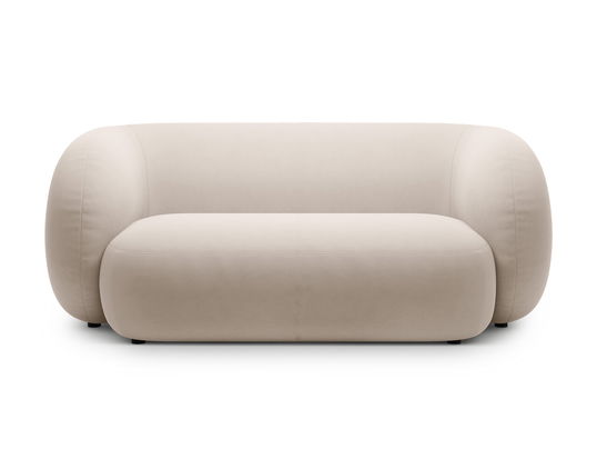 Canapea modulara 2 locuri, Kate, Micadoni, 183x99x76 cm, catifea, bej