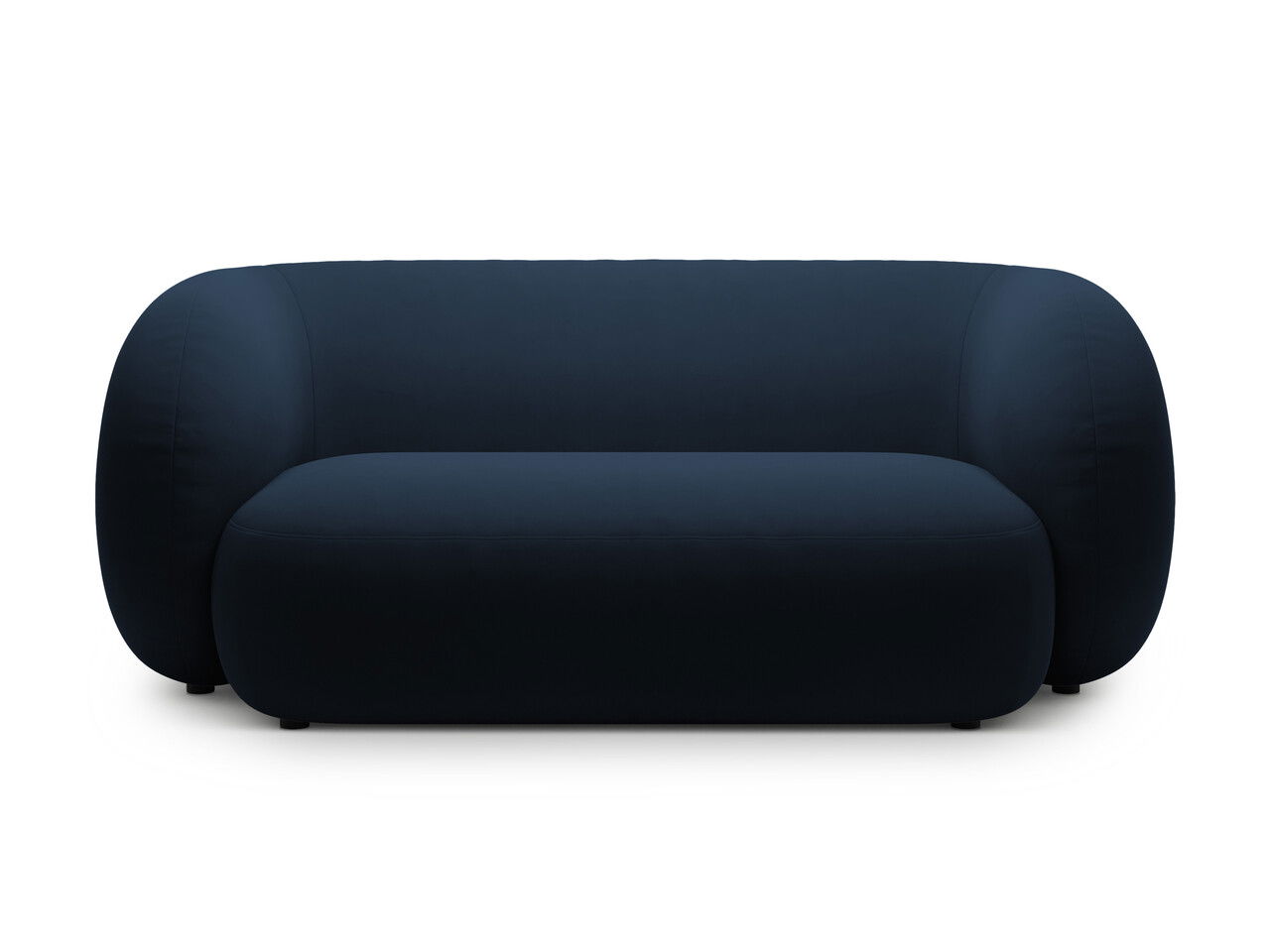 Canapea modulara 2 locuri, Kate, Micadoni, 183x99x76 cm, catifea, albastru regal