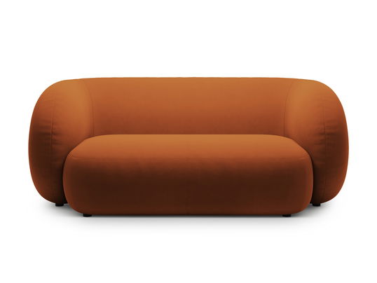 Canapea modulara 2 locuri, Kate, Micadoni, 183x99x76 cm, catifea, teracota