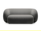 Canapea modulara 2 locuri, Kate, Micadoni, 183x99x76 cm, catifea, gri inchis