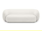 Canapea modulara 3 locuri, Kate, Micadoni, 213x99x76 cm, tesatura boucle, alb