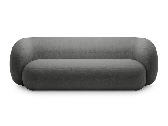 Canapea modulara 3 locuri, Kate, Micadoni, 213x99x76 cm, tesatura boucle, gri inchis