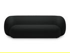 Canapea modulara 3 locuri, Kate, Micadoni, 213x99x76 cm, tesatura boucle, negru
