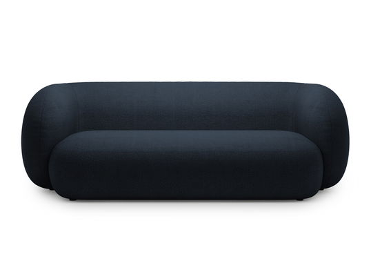 Canapea modulara 3 locuri, Kate, Micadoni, 213x99x76 cm, tesatura boucle, albastru inchis