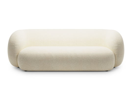 Canapea modulara 3 locuri, Kate, Micadoni, 213x99x76 cm, tesatura structurata, bej deschis