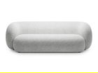 Canapea modulara 3 locuri, Kate, Micadoni, 213x99x76 cm, tesatura structurata, gri deschis melanj