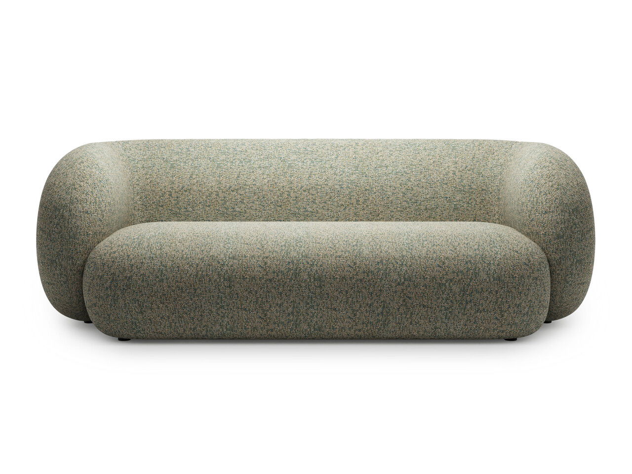 Canapea modulara 3 locuri, Kate, Micadoni, 213x99x76 cm, tesatura structurata, verde muschi melanj