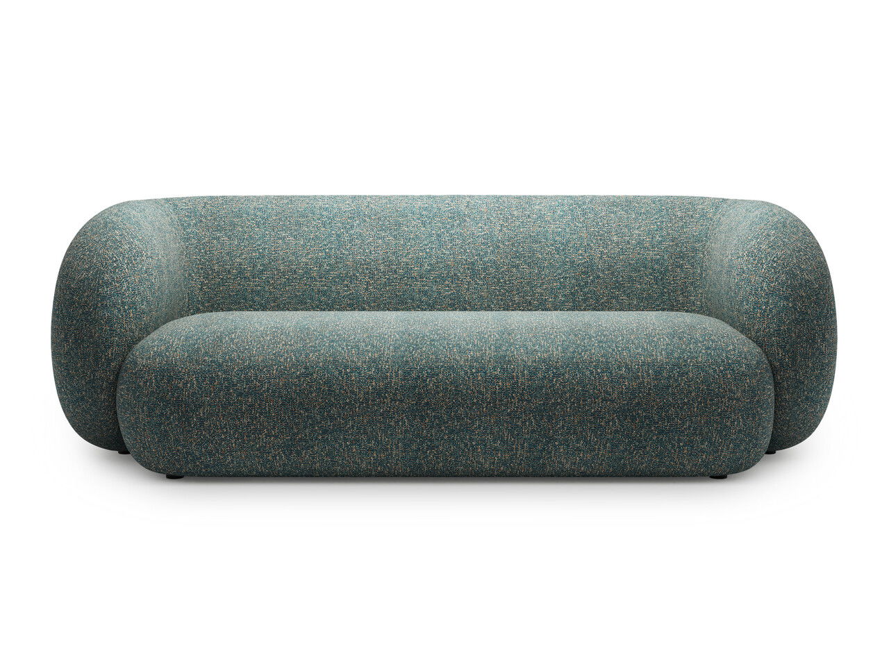 Canapea modulara 3 locuri, Kate, Micadoni, 213x99x76 cm, tesatura structurata, albastru melanj