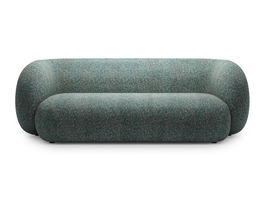 Canapea modulara 3 locuri, Kate, Micadoni, 213x99x76 cm, tesatura structurata, albastru melanj