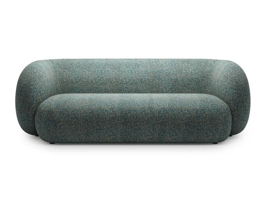 Canapea modulara 3 locuri, Kate, Micadoni, 213x99x76 cm, tesatura structurata, albastru melanj