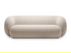 Canapea modulara 3 locuri, Kate, Micadoni, 213x99x76 cm, catifea, bej