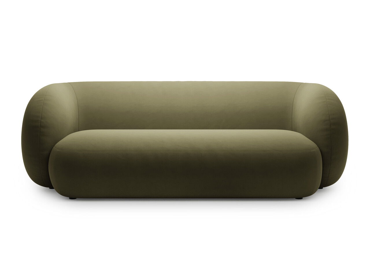 Canapea modulara 3 locuri, Kate, Micadoni, 213x99x76 cm, catifea, verde