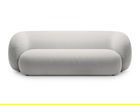 Canapea modulara 3 locuri, Kate, Micadoni, 213x99x76 cm, catifea, gri deschis