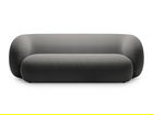 Canapea modulara 3 locuri, Kate, Micadoni, 213x99x76 cm, catifea, gri inchis