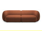 Canapea modulara 4 locuri, Kate, Micadoni, 243x99x76 cm, tesatura boucle, teracota