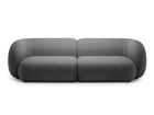 Canapea modulara 4 locuri, Kate, Micadoni, 243x99x76 cm, tesatura boucle, gri inchis