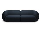 Canapea modulara 4 locuri, Kate, Micadoni, 243x99x76 cm, tesatura boucle, albastru inchis