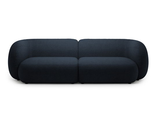 Canapea modulara 4 locuri, Kate, Micadoni, 243x99x76 cm, tesatura boucle, albastru inchis