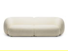 Canapea modulara 4 locuri, Kate, Micadoni, 243x99x76 cm, tesatura structurata, bej deschis