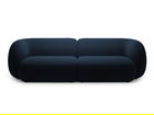 Canapea modulara 4 locuri, Kate, Micadoni, 243x99x76 cm, catifea, albastru regal