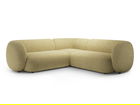 Coltar simetric 5 locuri, Kate, Micadoni, 252x252x76 cm, tesatura structurata, galben melanj