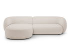 Coltar stanga 3 locuri, Kate, Micadoni, 285x176x76 cm, tesatura boucle, bej