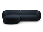 Coltar stanga 3 locuri, Kate, Micadoni, 285x176x76 cm, tesatura boucle, albastru inchis