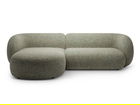 Coltar stanga 3 locuri, Kate, Micadoni, 285x176x76 cm, tesatura structurata, verde muschi melanj
