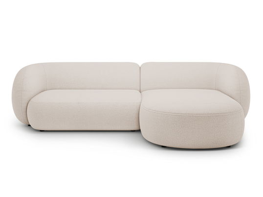 Coltar dreapta 3 locuri, Kate, Micadoni, 285x176x76 cm, tesatura boucle, bej