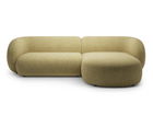 Coltar dreapta 3 locuri, Kate, Micadoni, 285x176x76 cm, tesatura structurata, galben melanj