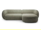 Coltar dreapta 3 locuri, Kate, Micadoni, 285x176x76 cm, tesatura structurata, verde muschi melanj