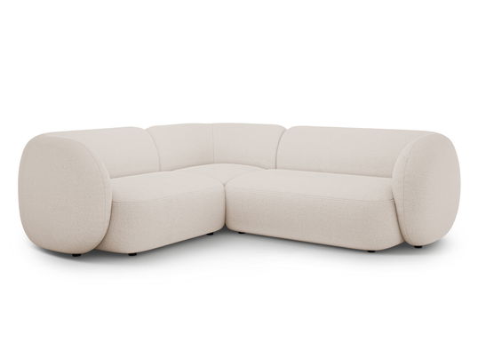 Coltar stanga 4 locuri, Kate, Micadoni, 252x220x76 cm, tesatura boucle, bej