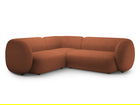 Coltar stanga 4 locuri, Kate, Micadoni, 252x220x76 cm, tesatura boucle, teracota
