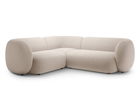 Coltar stanga 4 locuri, Kate, Micadoni, 252x220x76 cm, catifea, bej