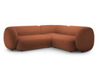 Coltar dreapta 4 locuri, Kate, Micadoni, 252x220x76 cm, tesatura boucle, teracota