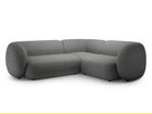 Coltar dreapta 4 locuri, Kate, Micadoni, 252x220x76 cm, tesatura boucle, gri inchis