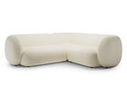 Coltar dreapta 4 locuri, Kate, Micadoni, 252x220x76 cm, tesatura structurata, bej deschis