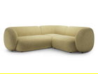 Coltar dreapta 4 locuri, Kate, Micadoni, 252x220x76 cm, tesatura structurata, galben melanj