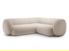 Coltar dreapta 4 locuri, Kate, Micadoni, 252x220x76 cm, catifea, bej