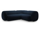 Coltar dreapta 4 locuri, Kate, Micadoni, 252x220x76 cm, catifea, albastru regal