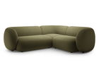 Coltar dreapta 4 locuri, Kate, Micadoni, 252x220x76 cm, catifea, verde