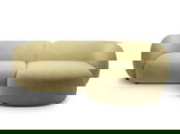 Coltar dreapta 2 locuri, Kate, Micadoni, 255x176x76 cm, tesatura structurata, galben melanj