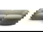Coltar dreapta 2 locuri, Kate, Micadoni, 255x176x76 cm, tesatura structurata, verde muschi melanj