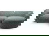 Coltar dreapta 2 locuri, Kate, Micadoni, 255x176x76 cm, tesatura structurata, albastru melanj